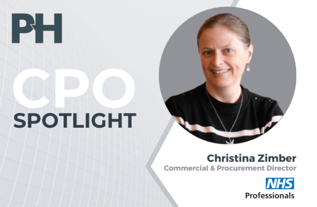An image of Christina Zimber, Commercial & Procurement Director at NHS Professionals.